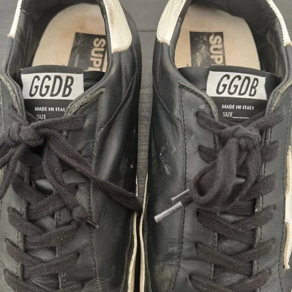Golden Goose Black and White Athletic Shoes
